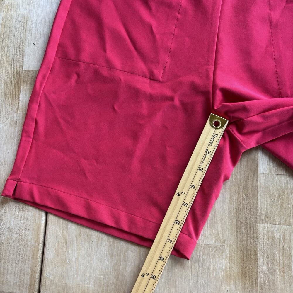 Dunning Womens USA Golf Short 7” Pull-On Sport Stretch Woven Large Red MSRP $98 - Picture 7 of 7
